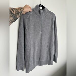 Lululemon Textured Knit Half Zip Sweater Men’s Large (L)